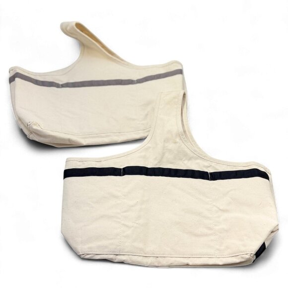 3 Sprouts Organic Cotton Canvas Bags Lot 2 Beaver and Mouse w liners - Picture 4 of 14